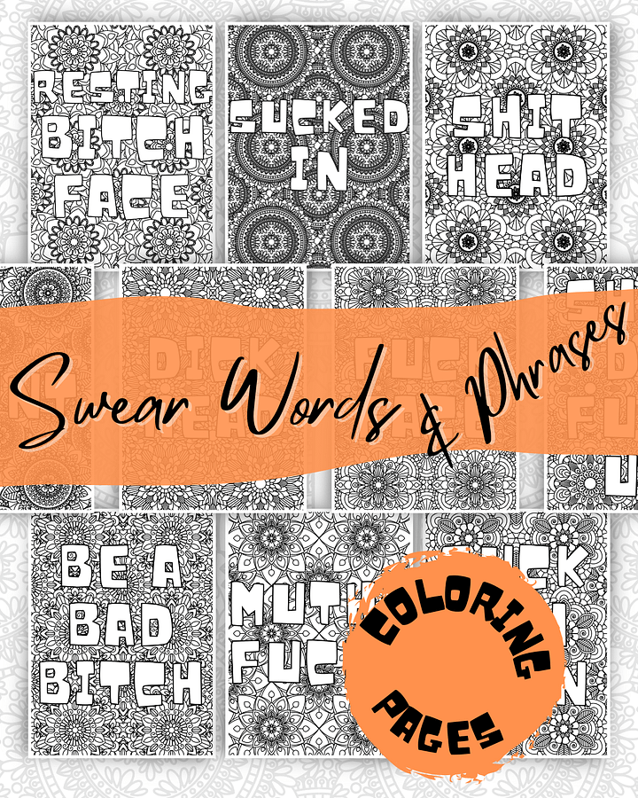 Swear Word and Phrases Coloring Pages product image (1)