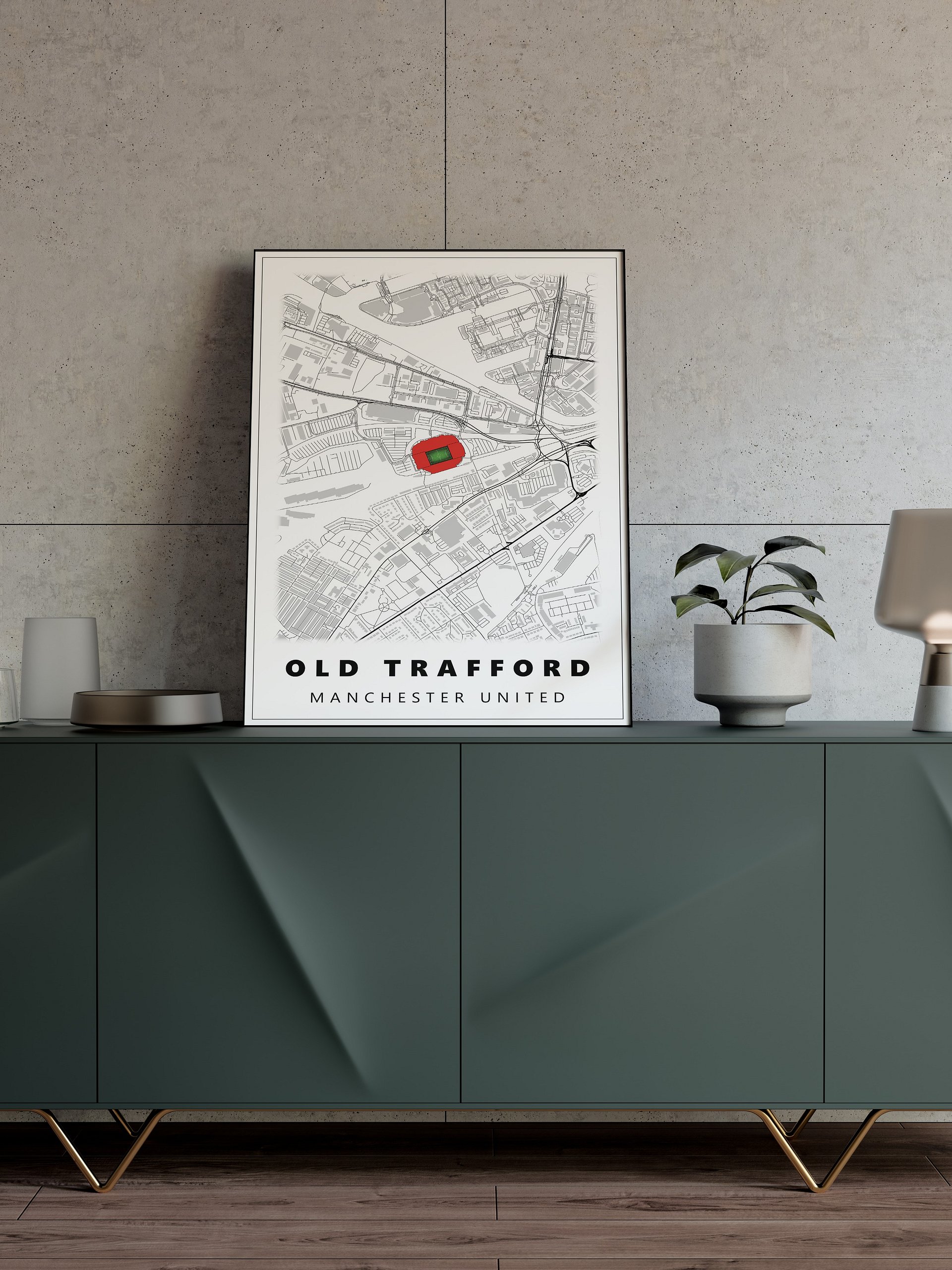 Old Trafford Map - Manchester United product image (1)