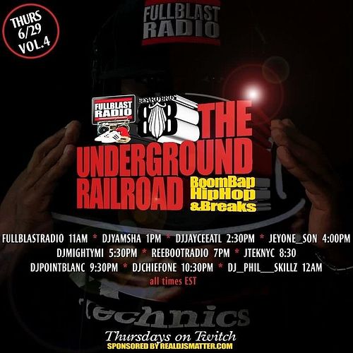 #theundergroundrailroad #twitch #raidtrain is going down all day, all aboard! #boombap #hiphop #breaks sponsored by us #reald...