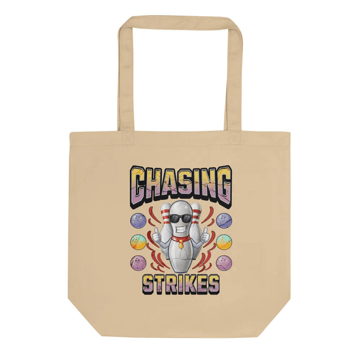 Chasing Strikes Bowling Thumbs Up Pin Tote Bag product image (1)