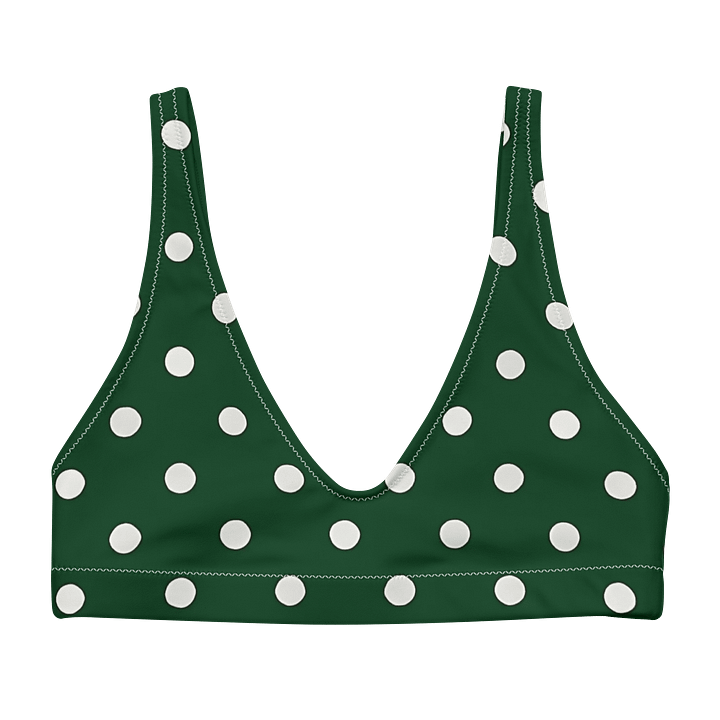 Green Polka Dot Paradise Bikini Top product image (1)