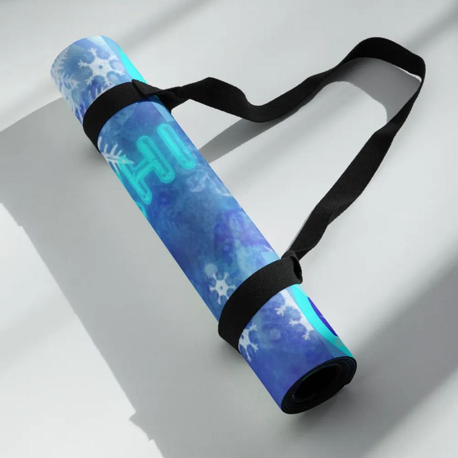 snowflake yoga mat product image (6)