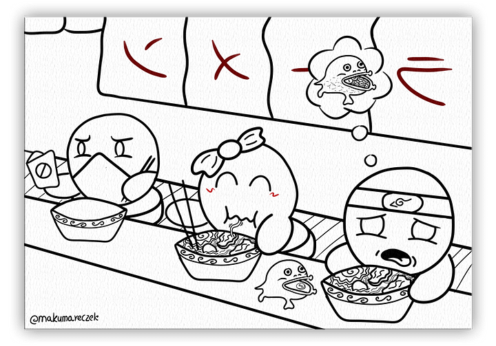Dango Ramen - Coloring page product image (1)