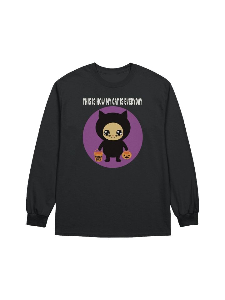Halloween Cat (Treat Only) - Unisex Adult Heavyweight Long Sleeve T-shirt product image (1)