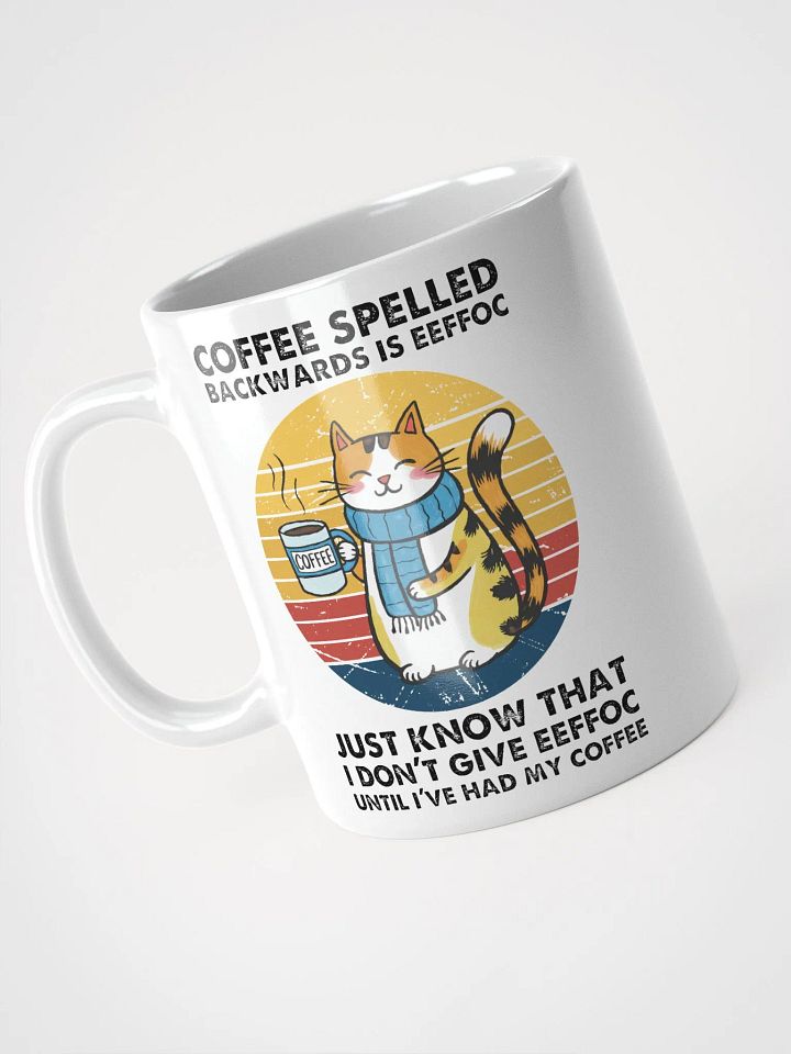 Sunset Cat Coffee Backwards Mug product image (2)