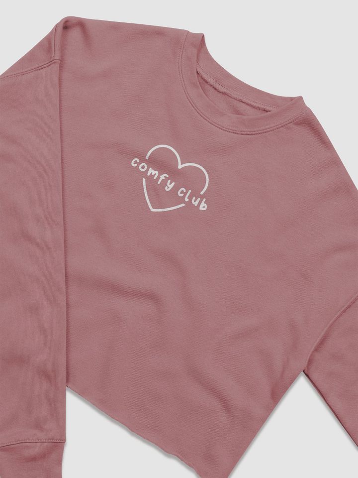 comfy club cropped crewneck product image (2)