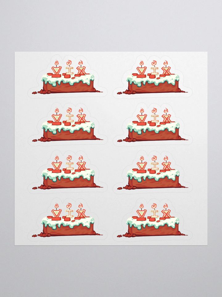 8x "I'll Make a Cake" /w Candles Sticker Pack product image (1)