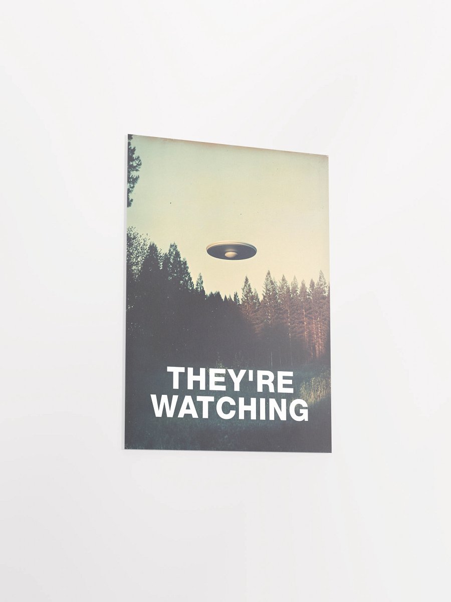They're Watching/The X-Files poster, S09E06 2002 — sci-fi poster, movie art, I want to believe poster, space print, aliens wall decor product image (15)