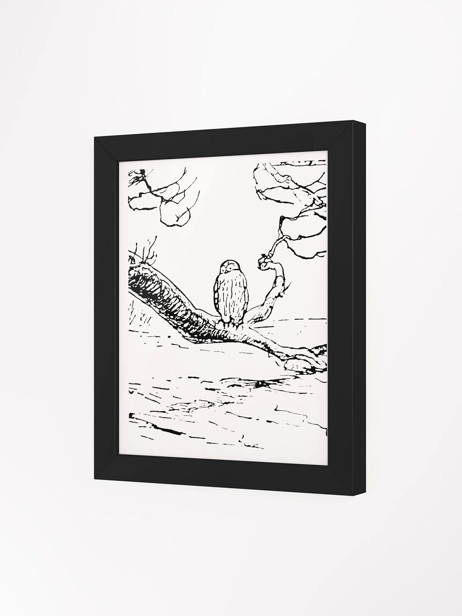 Owl on a Branch Framed Artwork product image (4)
