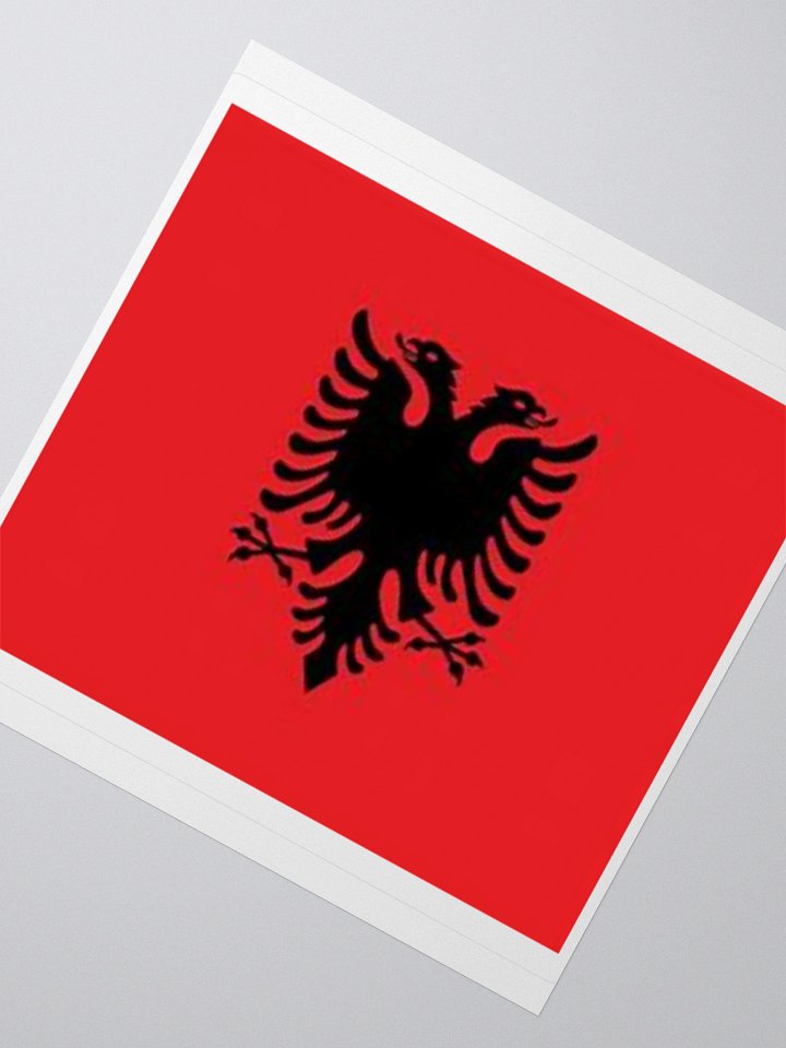 Exclusive Albania Flag Kiss-Cut Stickers - High-Quality Vinyl, Multiple Sizes product image (5)