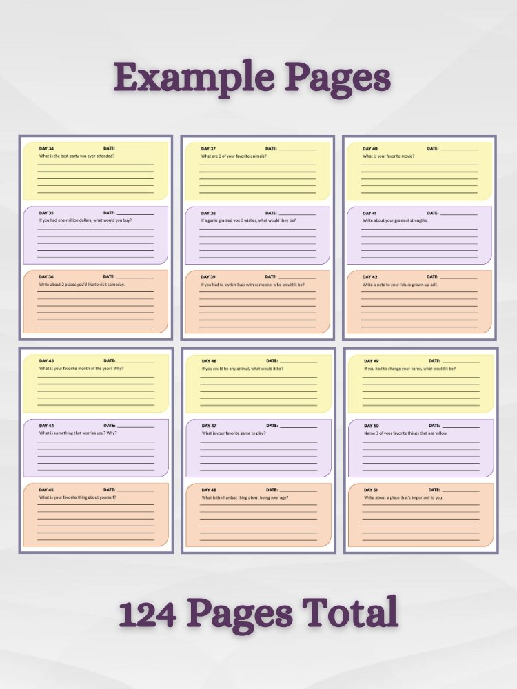 365 Questions for Kids: Self-Discovery Workbook for Kids 9-12 product image (6)