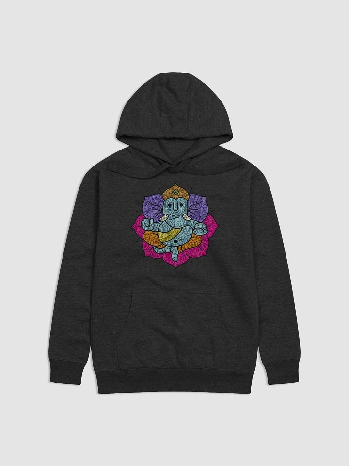 Ganesha Mosaic Lotus - Vibrant Spiritual Art - Unisex Hoodie product image (3)
