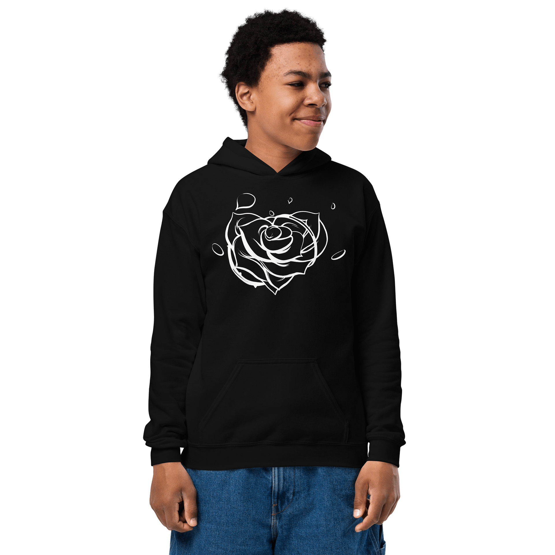 Kid White Rose Hoodie product image (1)