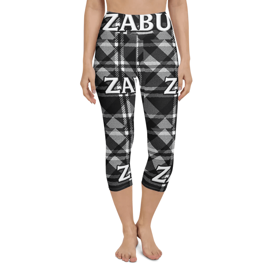 ZABU Checkered Yoga Capri Leggings product image (5)