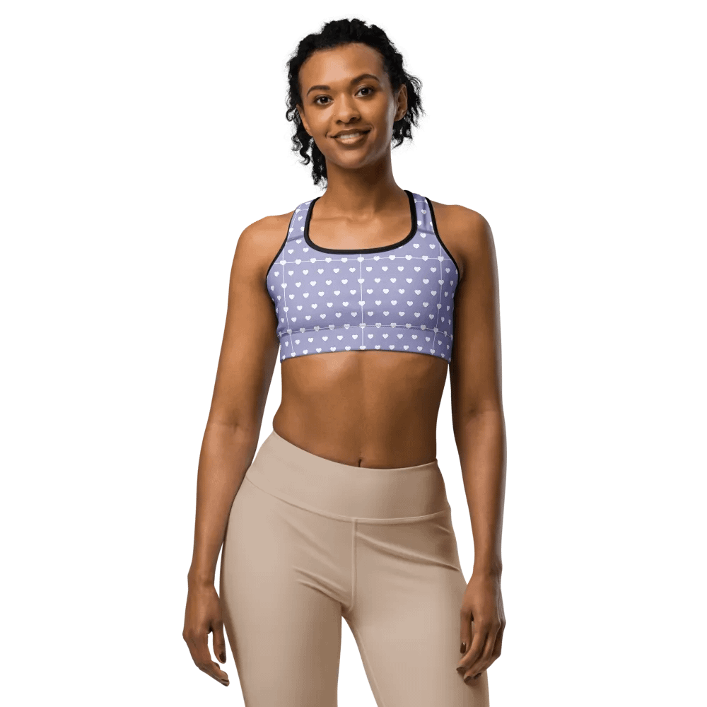 Pastel Heart Seamless Pattern Sports Bra - V14 product image (3)
