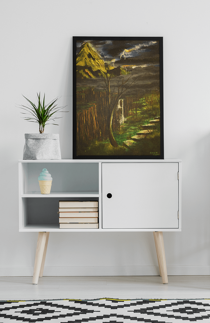 Stormy Night | Acrylic Painting print product image (2)