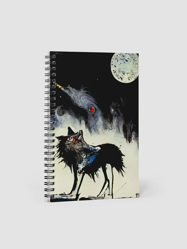Moonlit Howl Spiral Notebook product image (1)