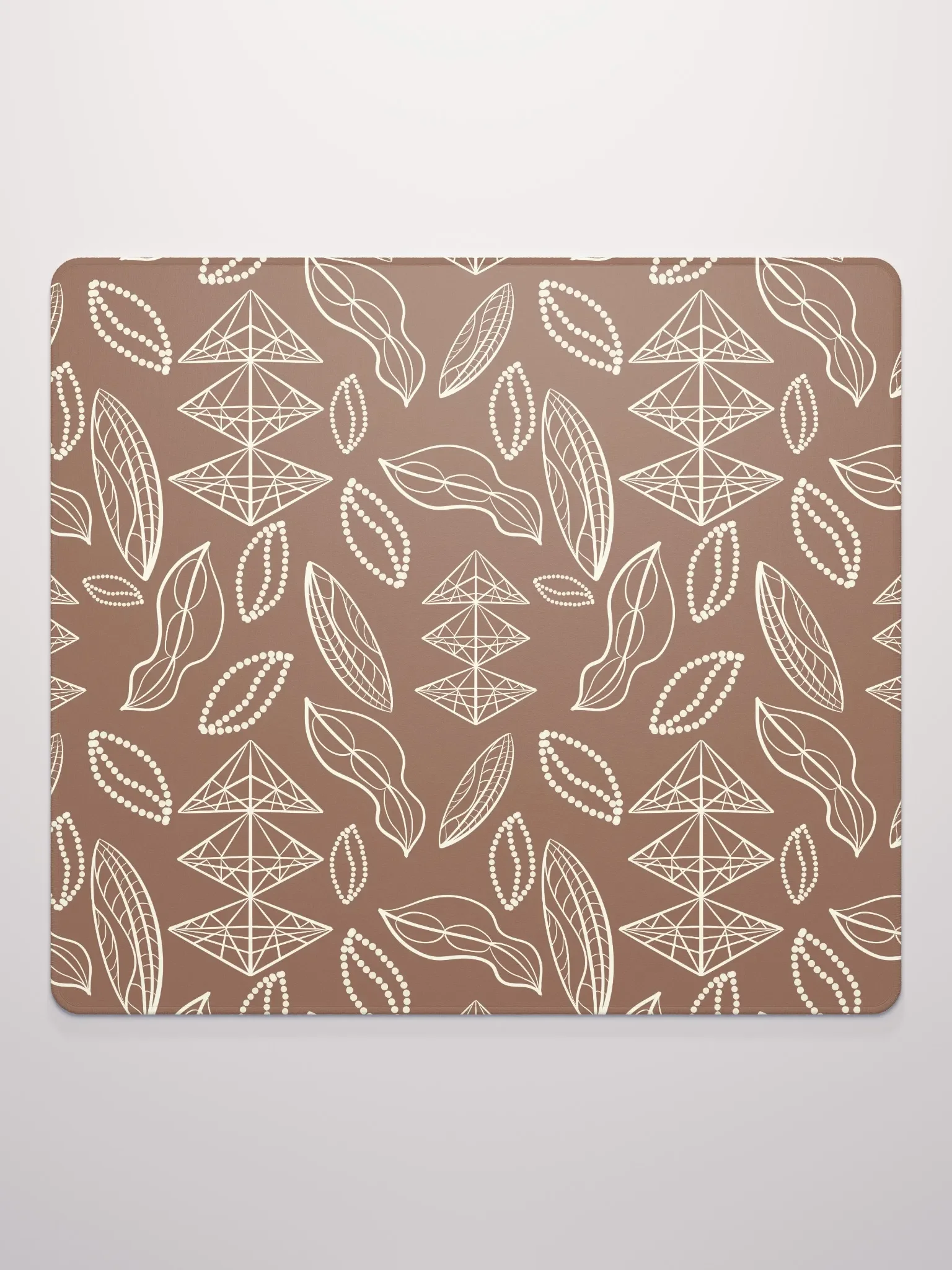 El Yunque Brew Bliss: Abstract Coffee Bean Earthy Gaming Mousepad product image (3)