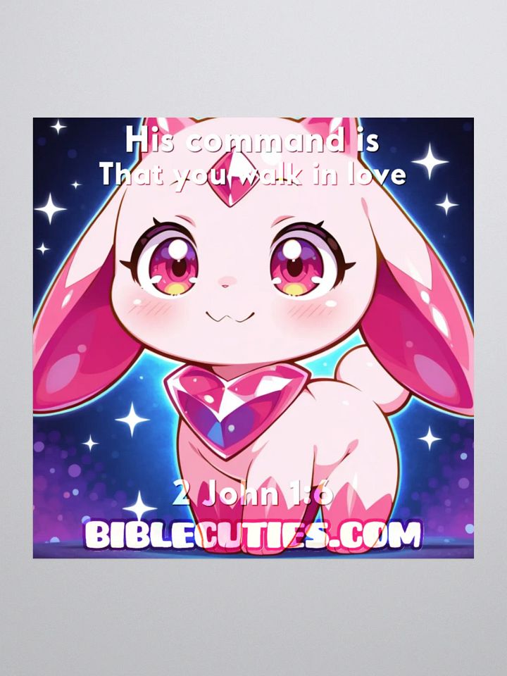 Bible Cutie Nessa - His command is that you walk in love Sticker product image (1)