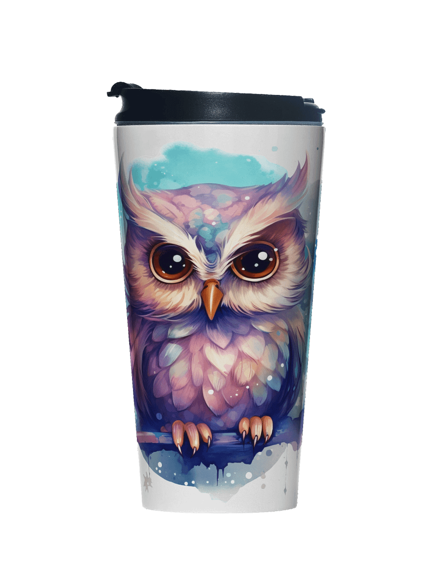Watercolour Owl Travel Mug product image (1)