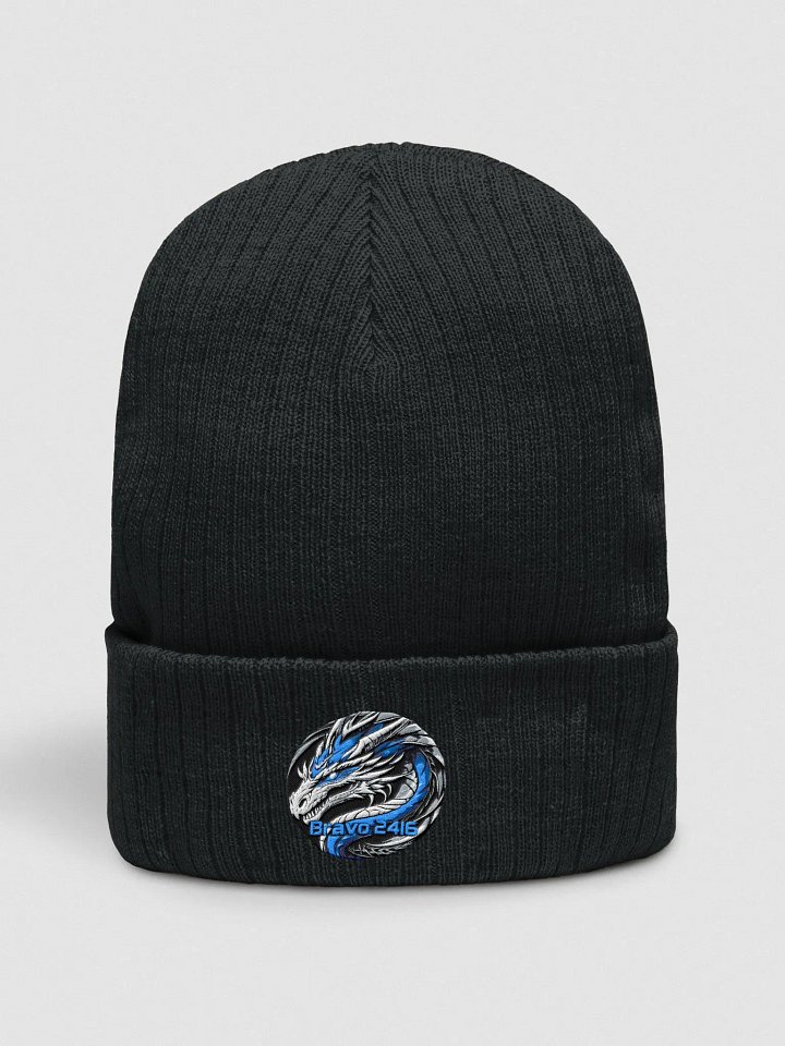 Dragon's Roar Blue Knit Beanie product image (1)