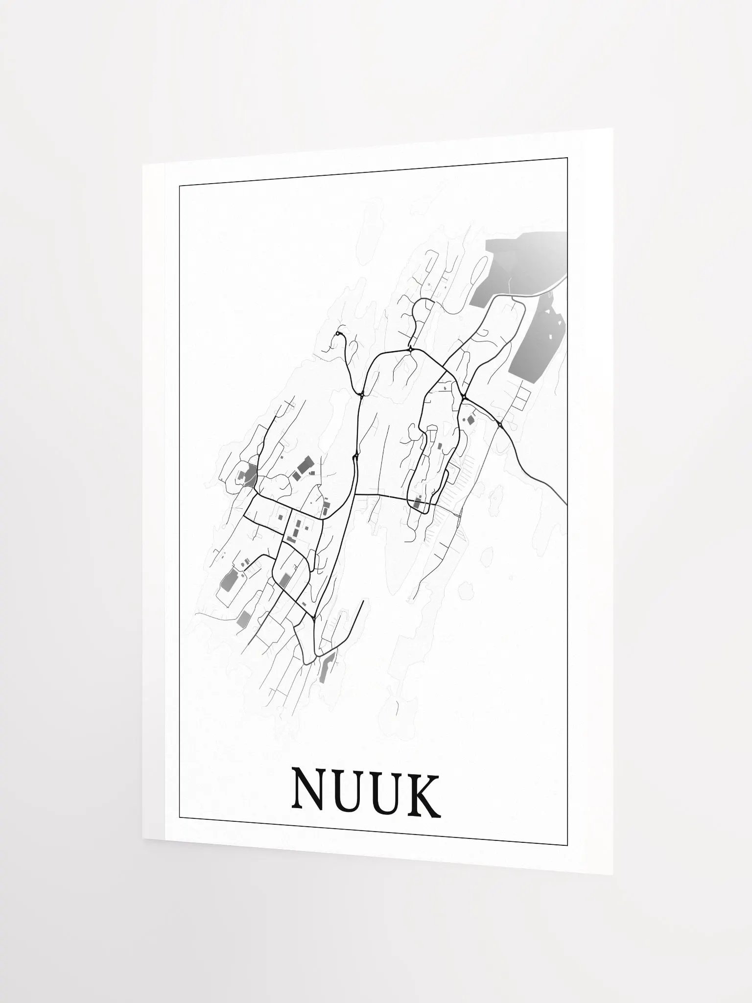 Nuuk, Greenland, city map print product image (8)