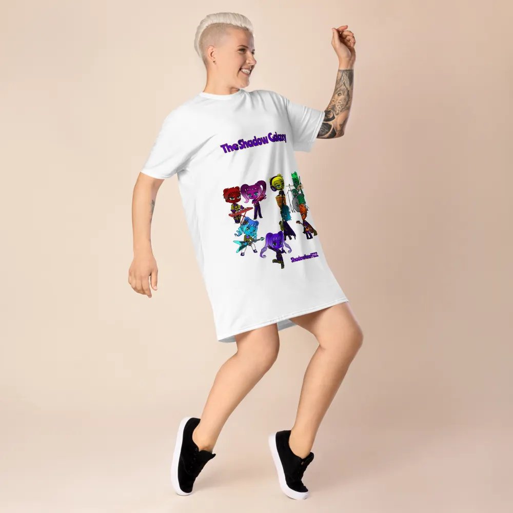 The Shadow Galaxy (Shadow Bear Band) T-Shirt Dress product image (7)