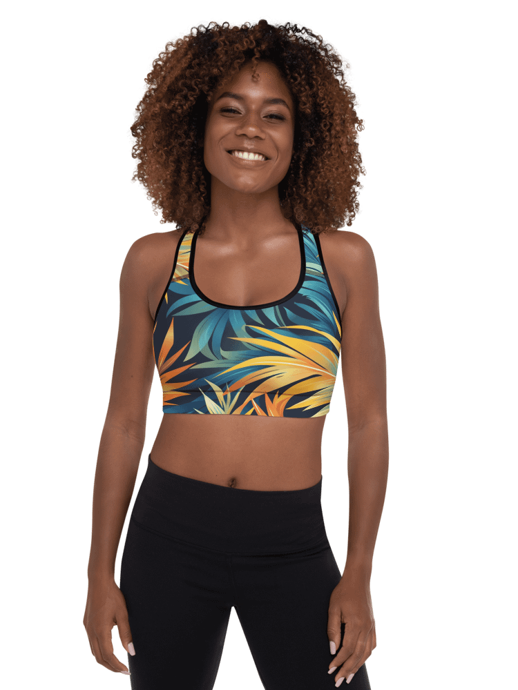 Tropical Flow Padded Sports Bra product image (12)