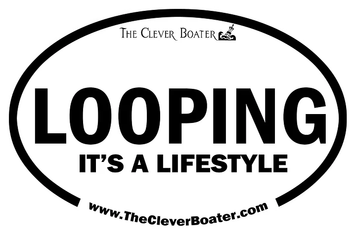LOOPING - IT'S A LIFESTYLE - Euro style bumper sticker 4.5x3 inches product image (2)