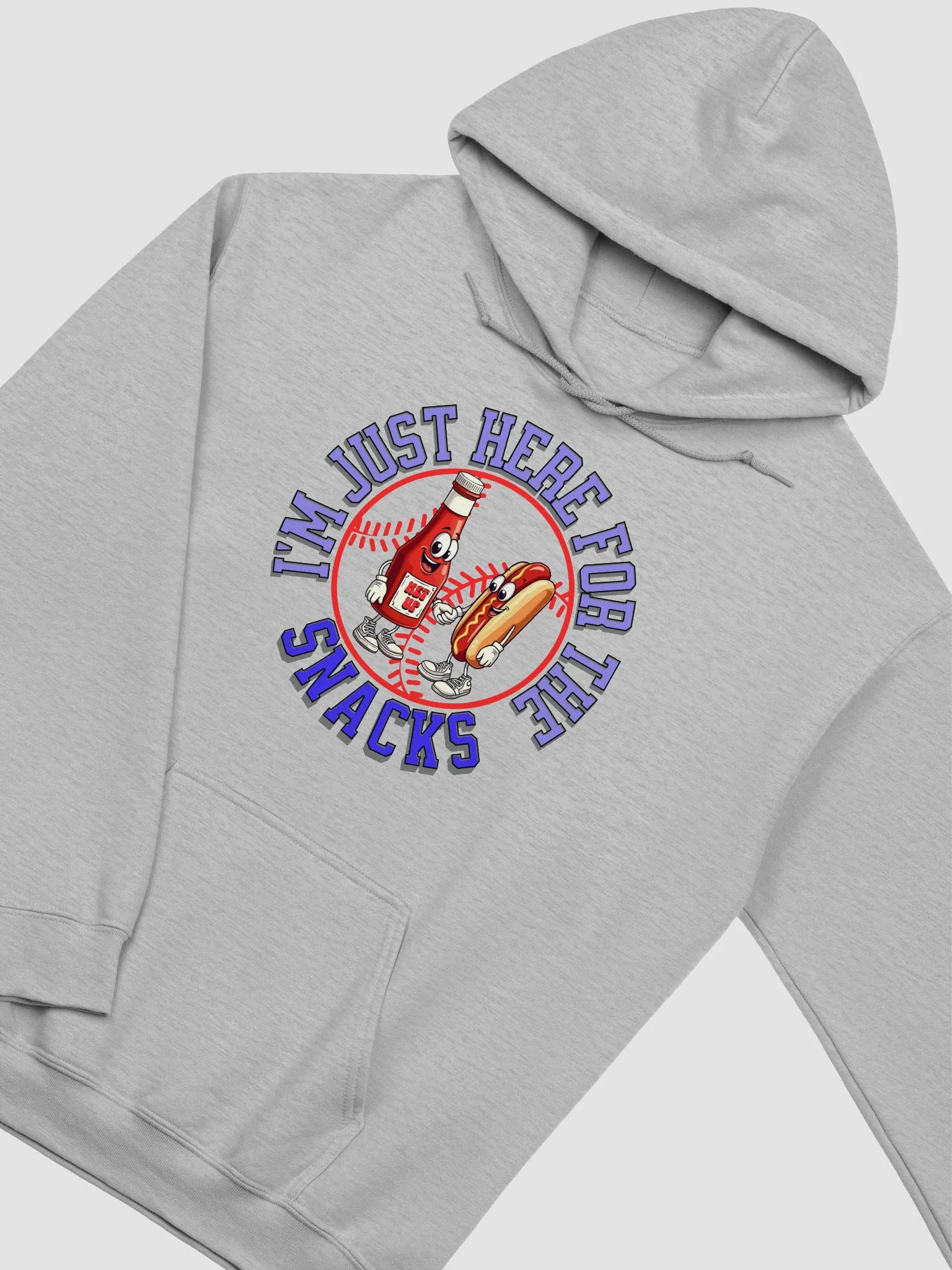 Im Just Here For The Snacks Baseball Saucy Shake Hoodie product image (26)