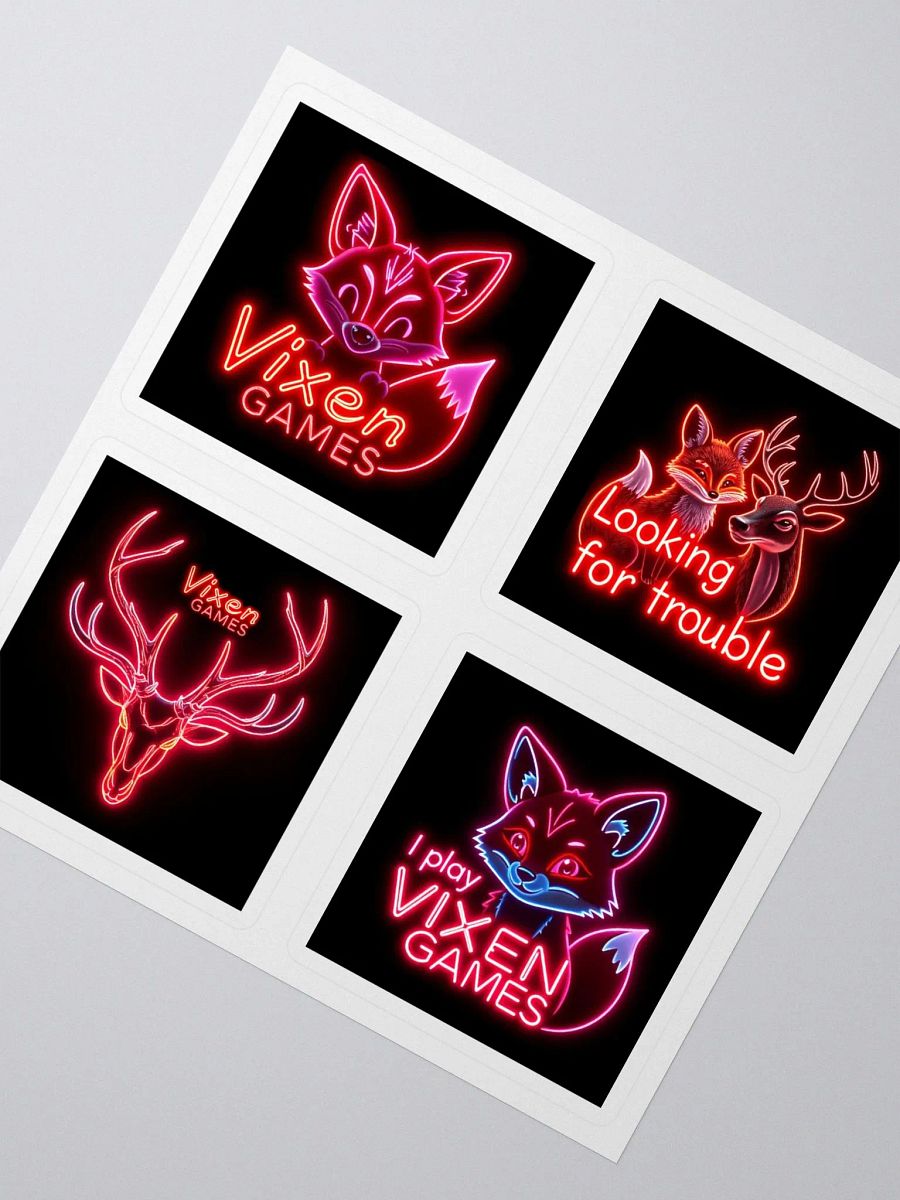 Neon Styled Vixen Games Vixen Lifestyle Vinyl Stickers product image (2)