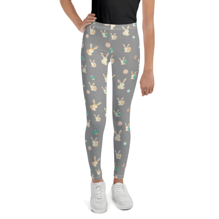Easter Bunny Eggs All Over Print Youth Leggings product image (1)