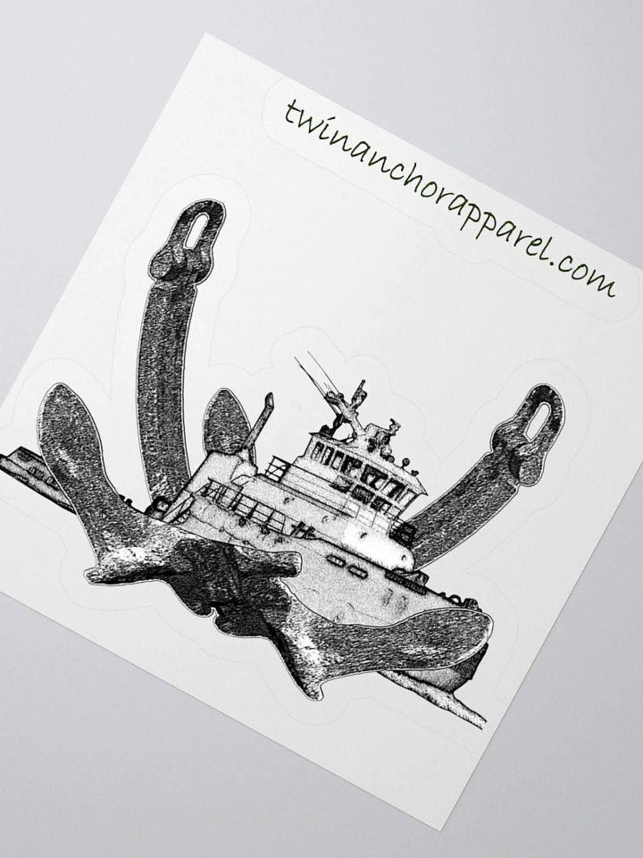 Twin Anchor Titan tug Kiss Cut Stickers product image (6)