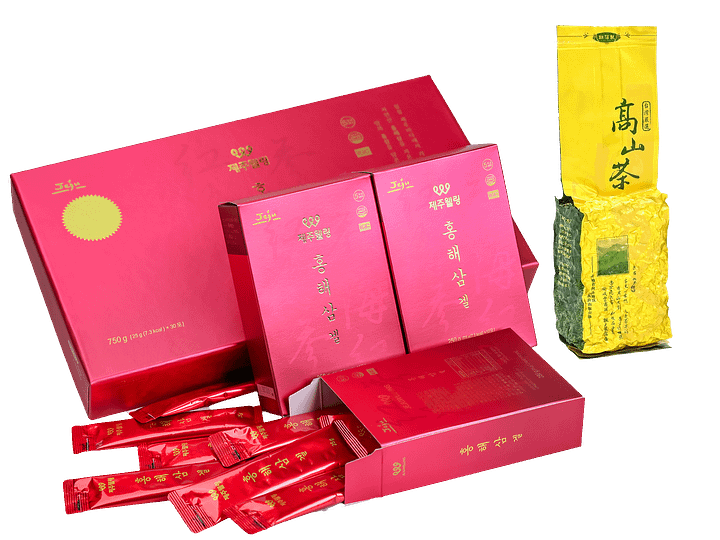 JEJUWELLING韓國濟州島紅海參修復飲送一包台灣玉山高海拔烏龍茶 product image (1)