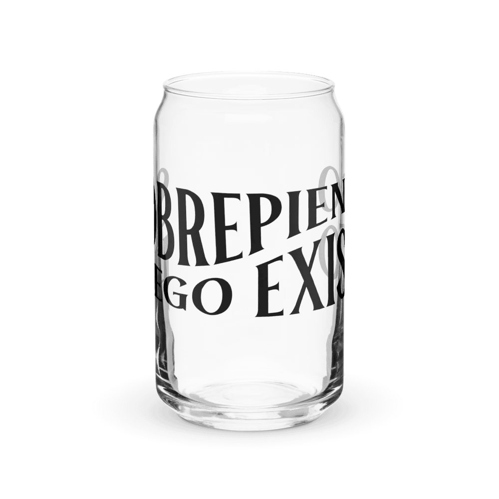 Sobrepienso, Luego Existo Vaso de Cristal product image (2)