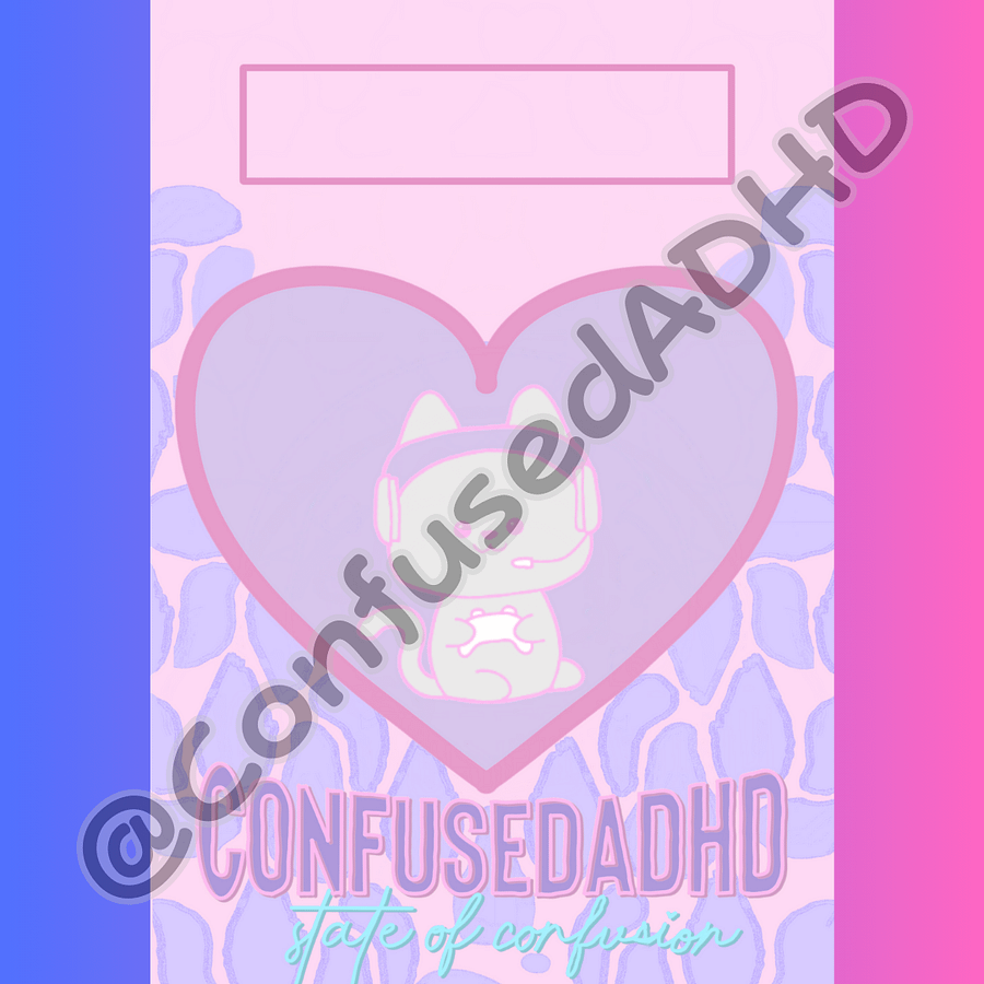 Heart CADHD Digital Planner Covers product image (2)