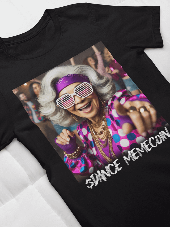 COOL GRANDMA - DANCE MEMECOIN - PREMIUM TEE - BLACK product image (1)