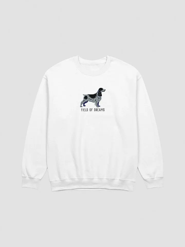 Field of Dreams Sweatshirt (Embroidered) of a Field Spaniel(Blue Roan) product image (16)