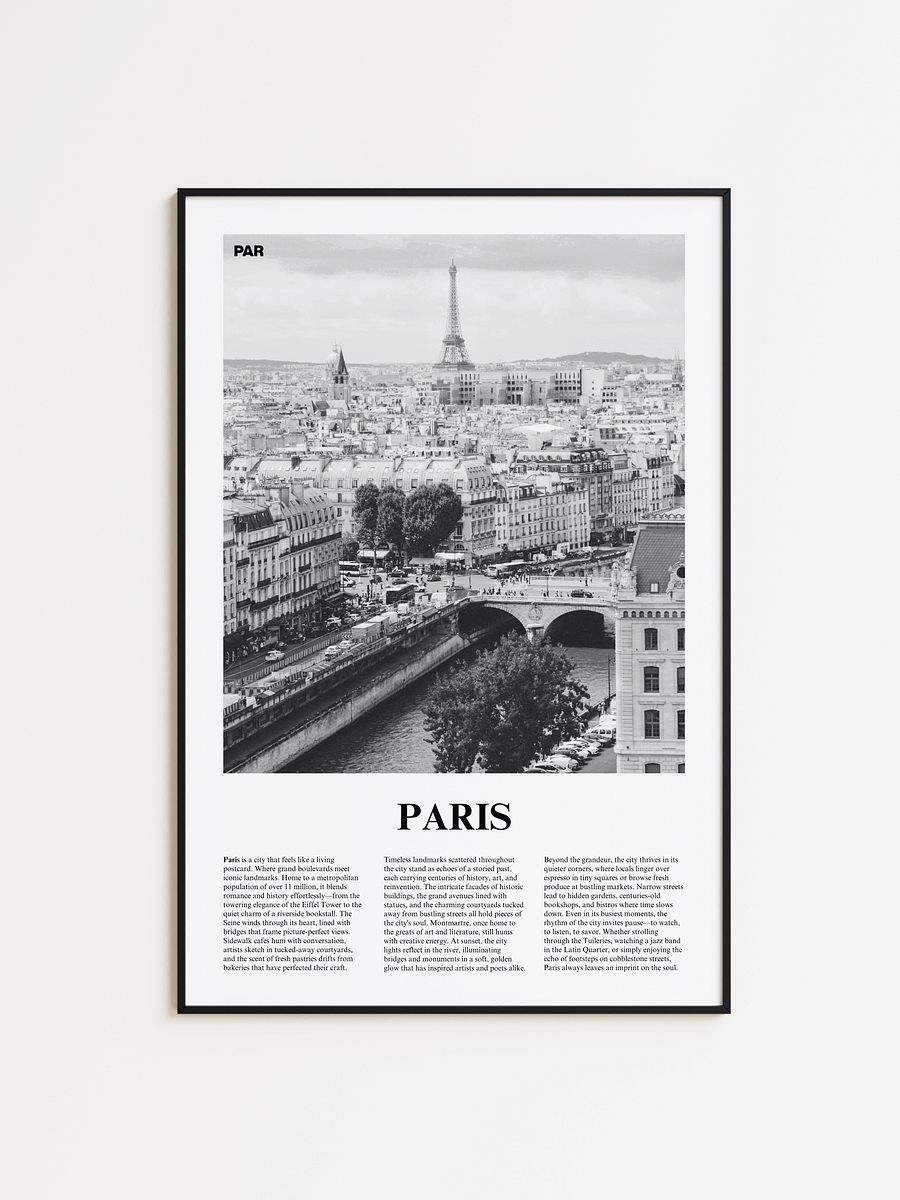 Paris 01 Newspaper Poster product image (1)