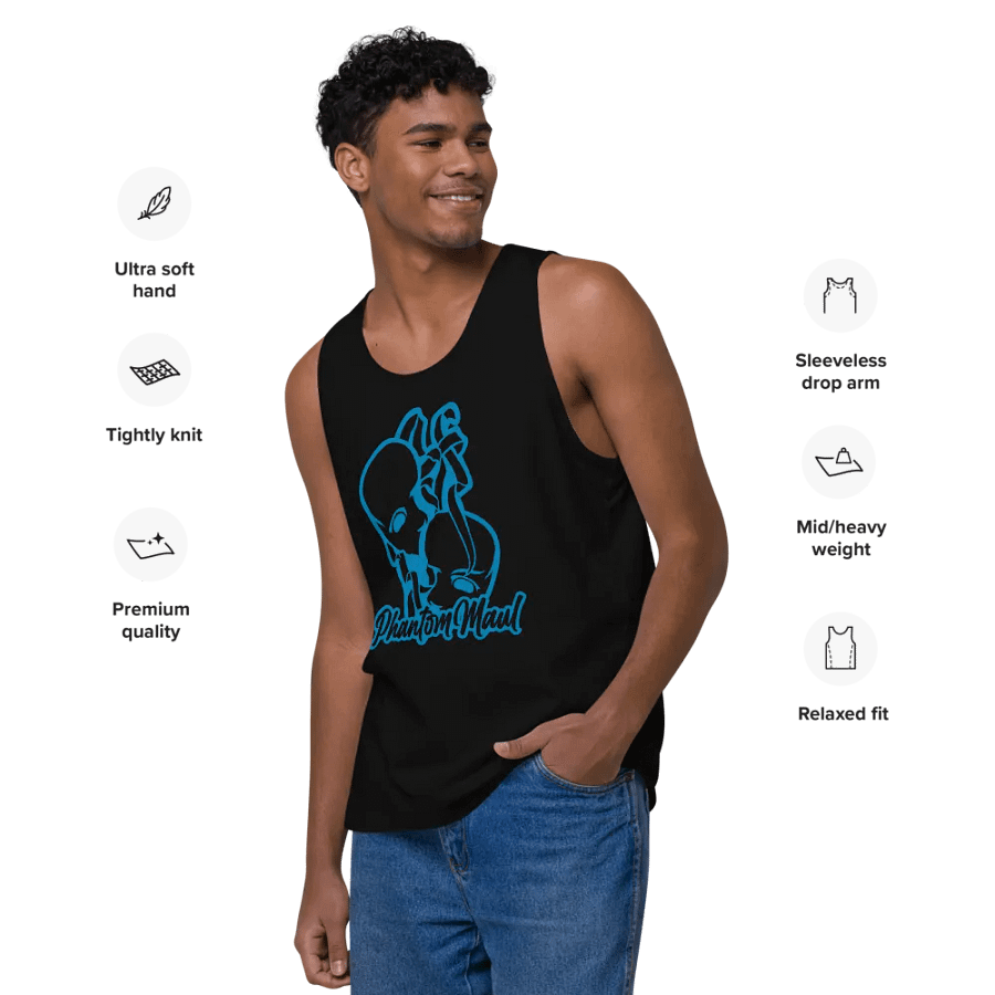 Bright Blue Logo Tank Top product image (12)