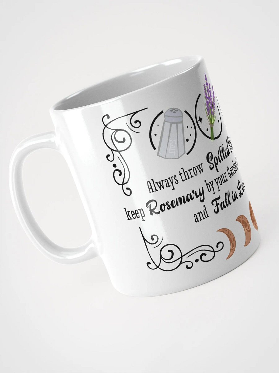 Rosemary, Lavender, and Love WHITE GLOSSY MUG - Witchy, Kitchen Witch, Magic Kitchen Gift product image (5)
