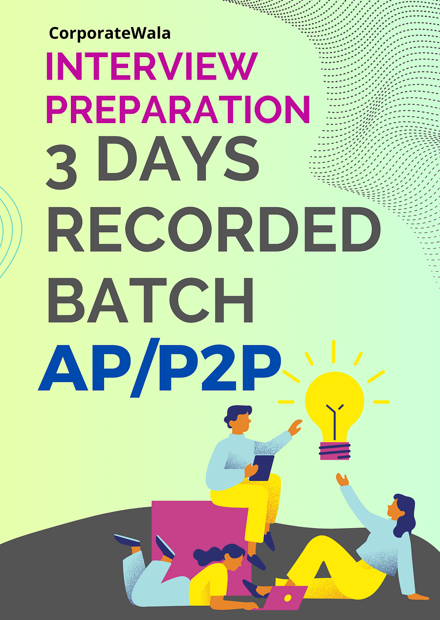 Accounts Payable (AP)/ P2P Interview Preparation Recorded Video Batch product image (1)