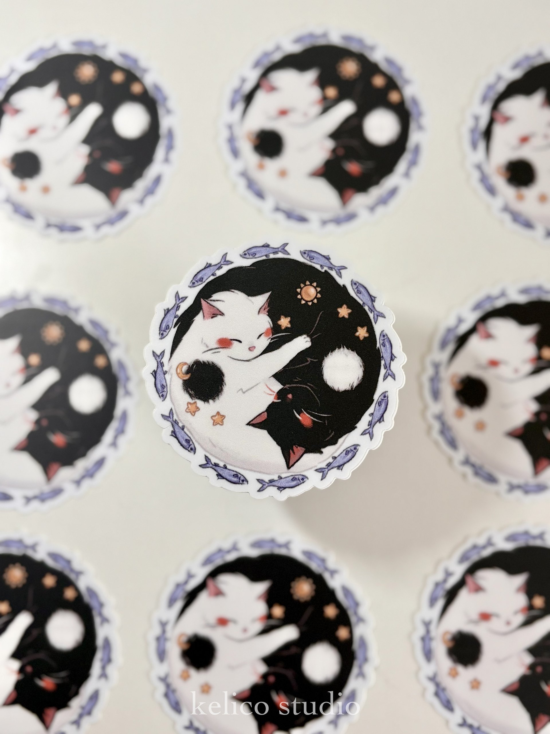yin & yang bonded pair (primary series) • die-cut sticker product image (1)