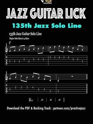 This C major solo just sings. 4 bars you’ll want to save and repeat. ▶️ Tab & track → patreon.com/practicejazz #jazzguitar #guitarlicks #cmajorlick #guitarpractice #lickoftheday #guitartok