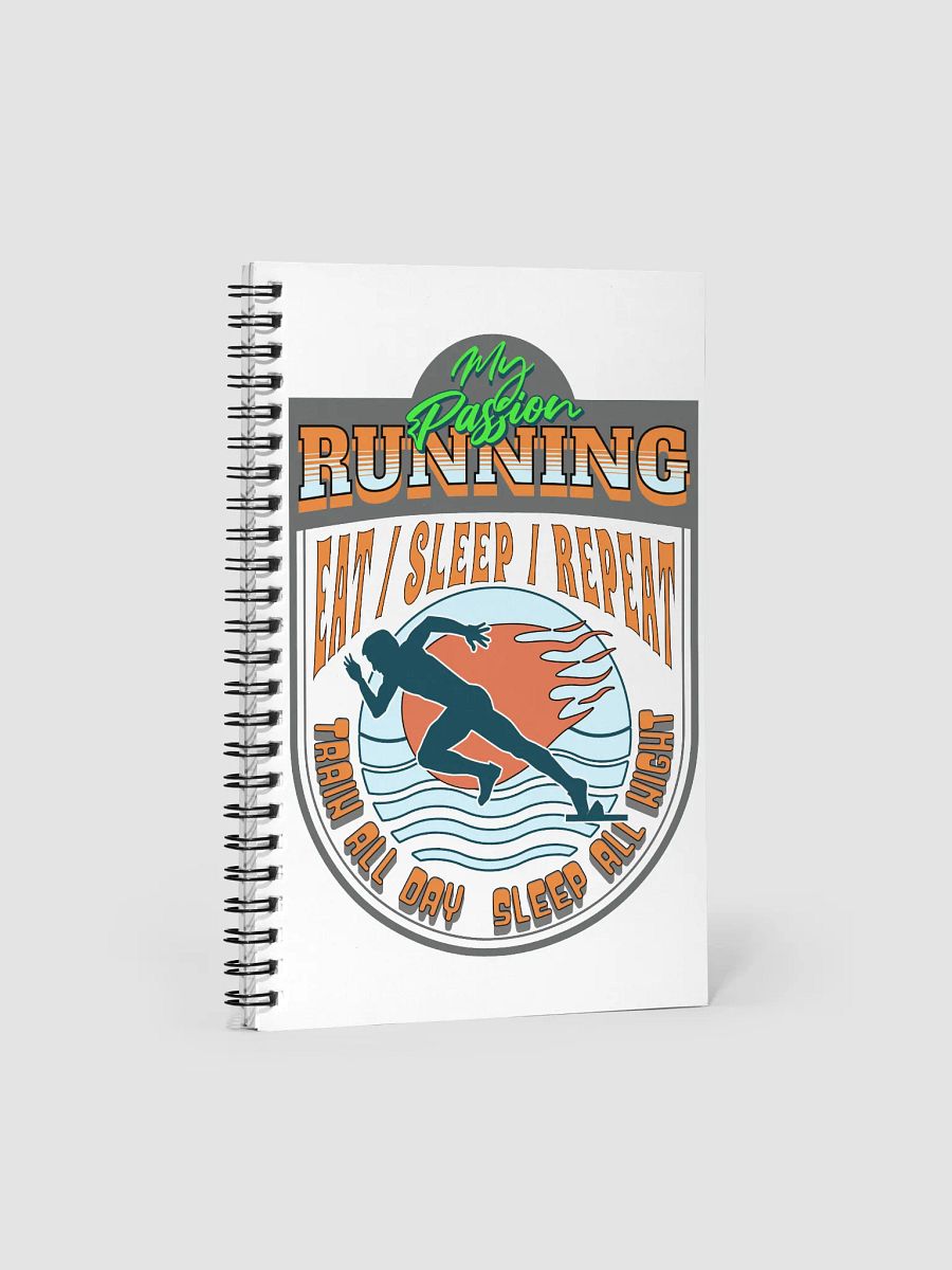 My Passion Running Shield Lifestyle Spiral Notebook product image (1)