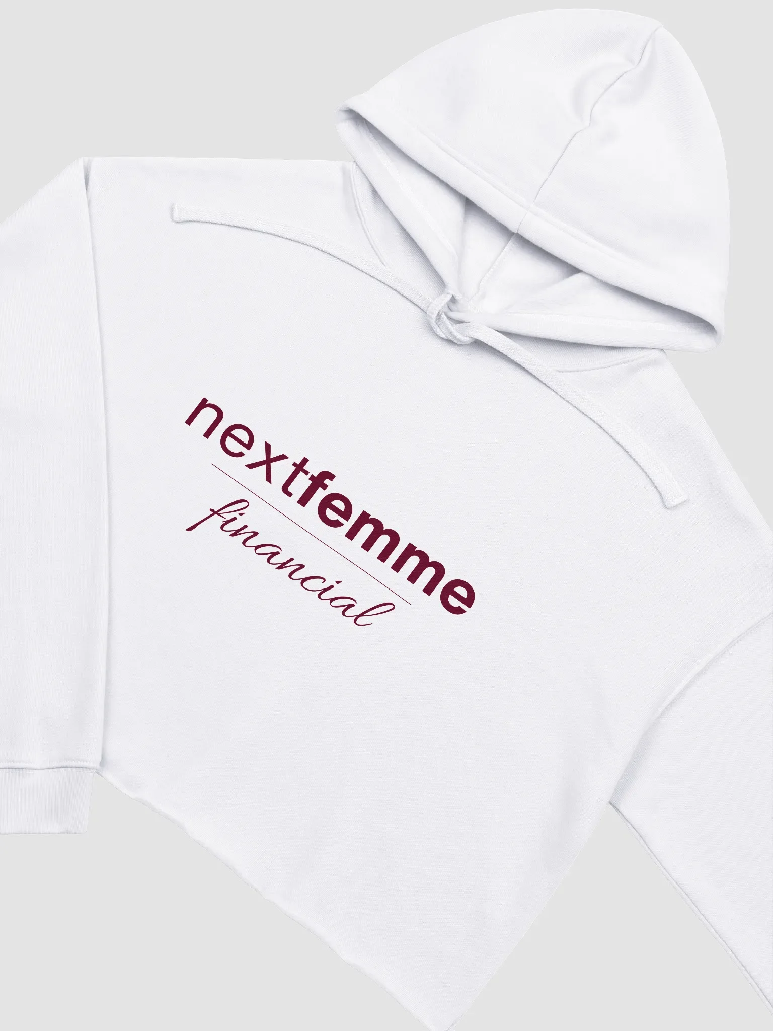 Cozy Crop Hoodie with Maroon Logotype product image (2)