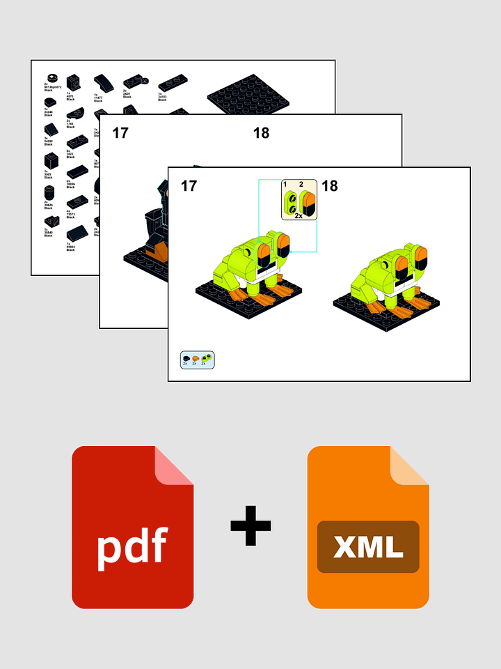 Bowser + Rip the Frog Combo PDF and Parts List product image (2)