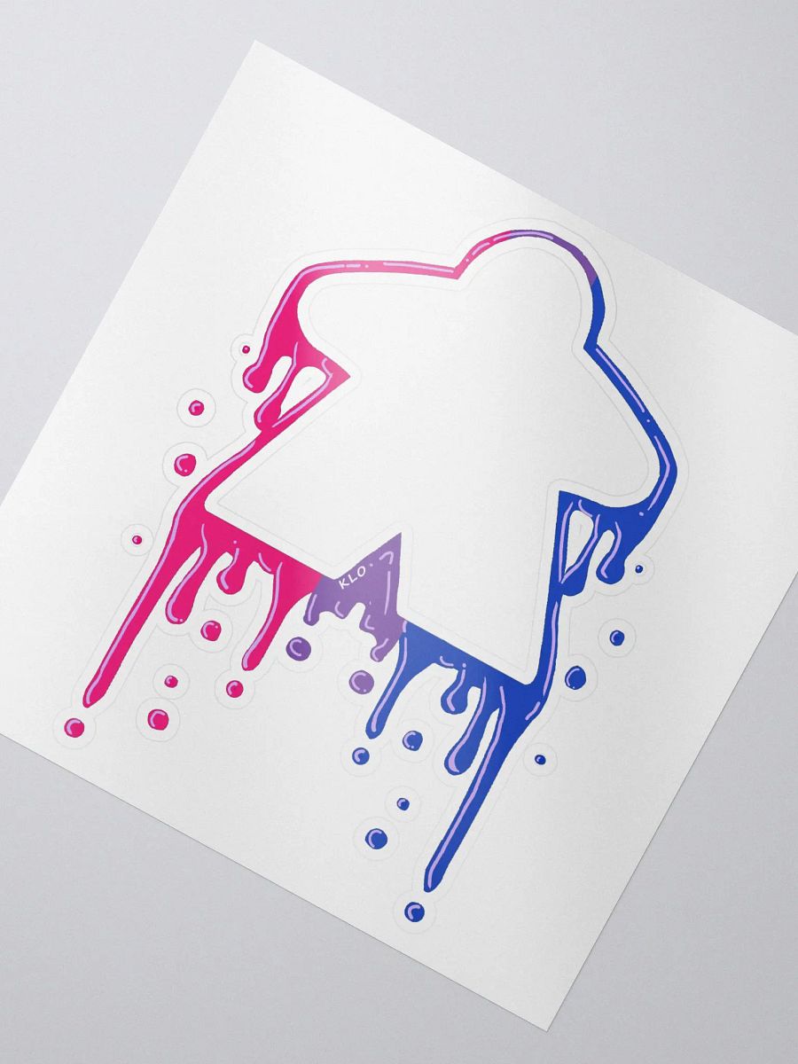 Drippy Bi Pride Meeple Sticker product image (3)