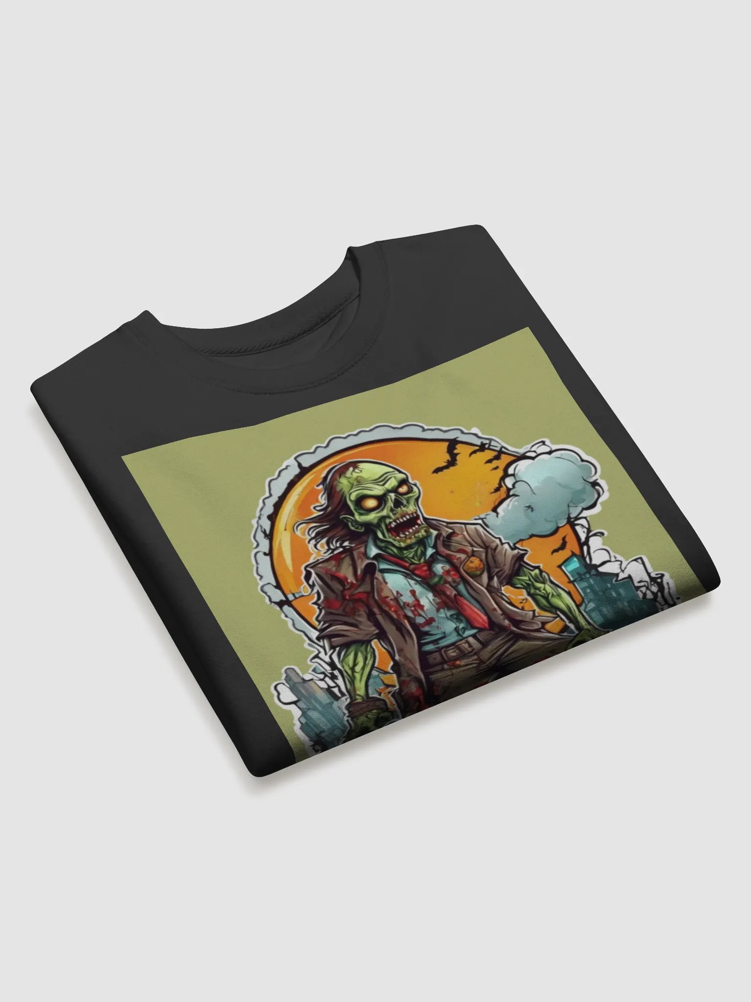 Victorious Zombie Halloween Sweatshirt product image (3)