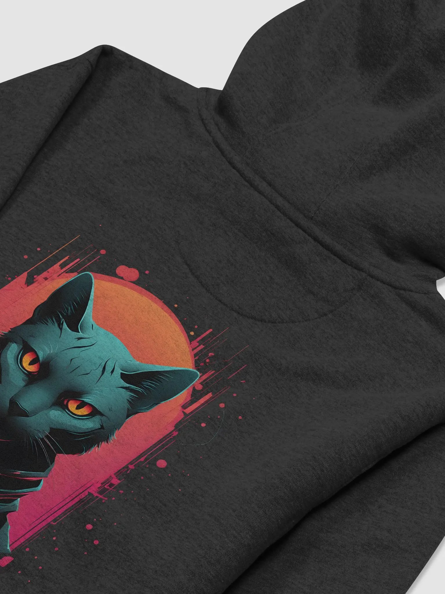Neon Cat Vibes Premium Hoodie product image (40)